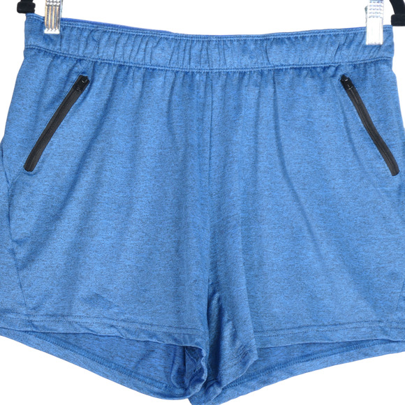 Liberty Pro Mens Shorts Medium Blue Zip Pockets Performance Stretch Athletic - Picture 2 of 6